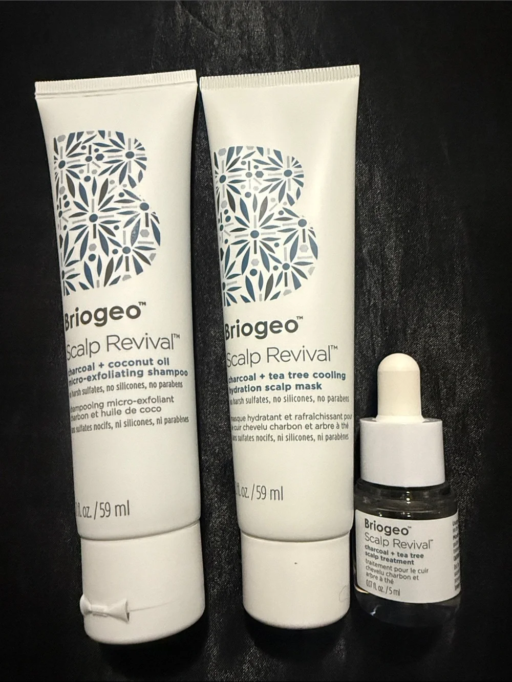 Briogeo Scalp Revival Travel Kit - White and Navy Accents